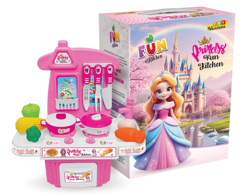 Royal Pink Princess Kitchen Playset for Girls