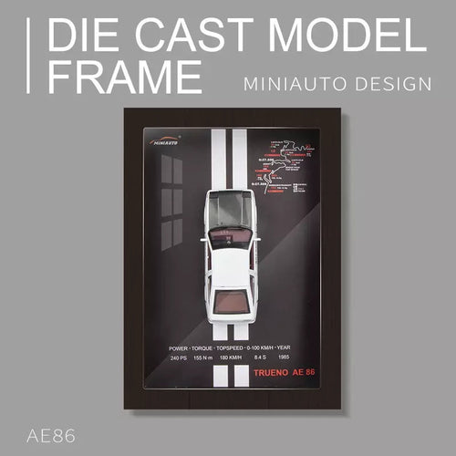AE86 Trueno 1:32 Diecast Model 3D Photo Frame