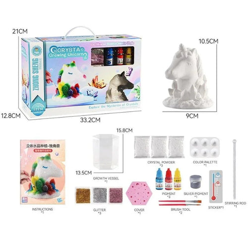 Scientific Experiments Growing 3D Crystal Horse Kit