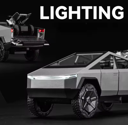Tesla Pickup Truck Diecast Model β 1:24 Scale with Trailer & Quad Bike