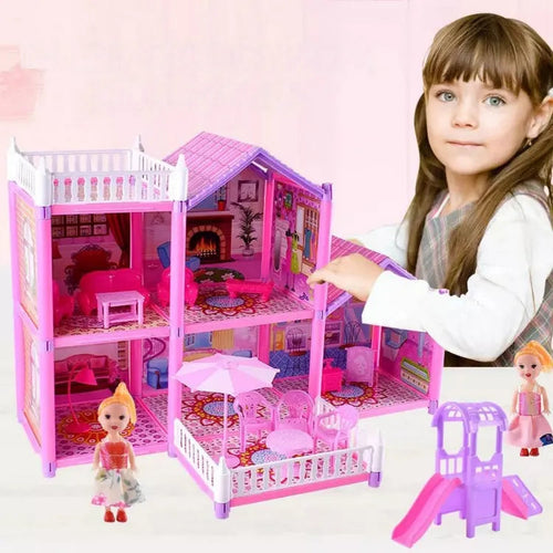 Three-Storey Barbie Doll House Villa β 117-Piece Playset
