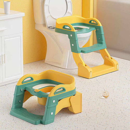 Toilet Seat Ladder for Kids β 3-in-1 Potty Training Seat with Step Stool | Anti-Slip Safety Design