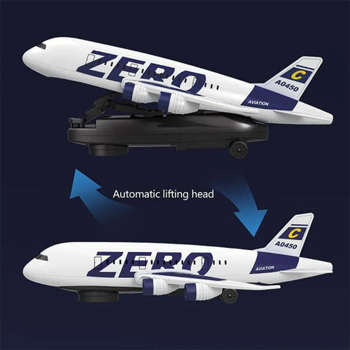Zero Aircraft Take-Off Toy Plane with Vibrant LED Lightning Effects for Kids