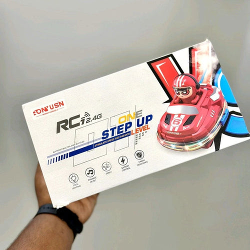 Two-Player RC Battle Bumper Car Toy with Collision Ejection | 2.4G Remote Control Set