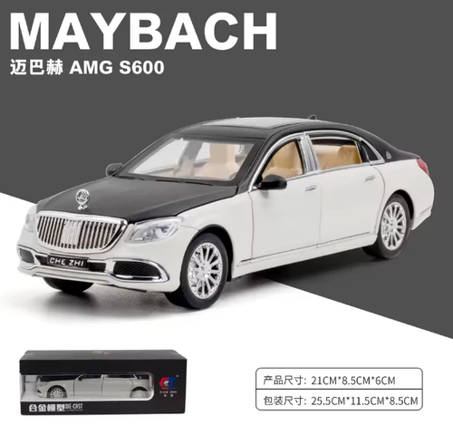 Mercedes Maybach S600 1:24 Diecast Model Car – Light, Sound & Smoke