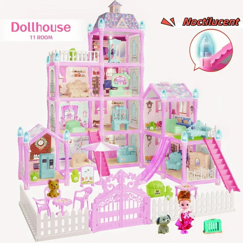 Villa Role Play Doll House β 275-Piece 11-Room Playset