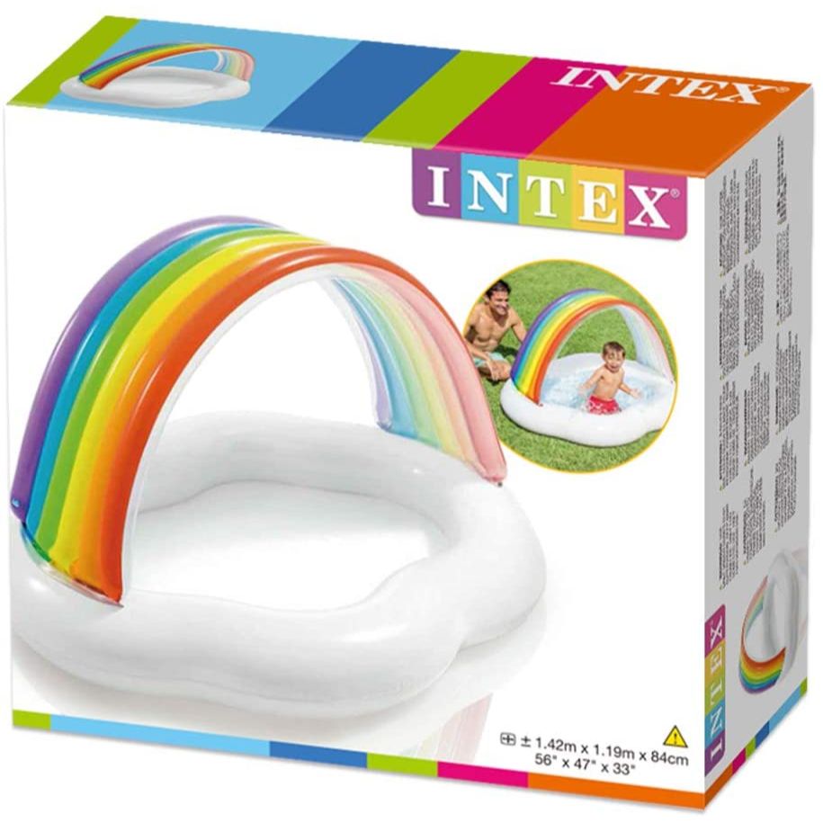INTEX Rainbow Canopy Baby Pool | Toddler Pool