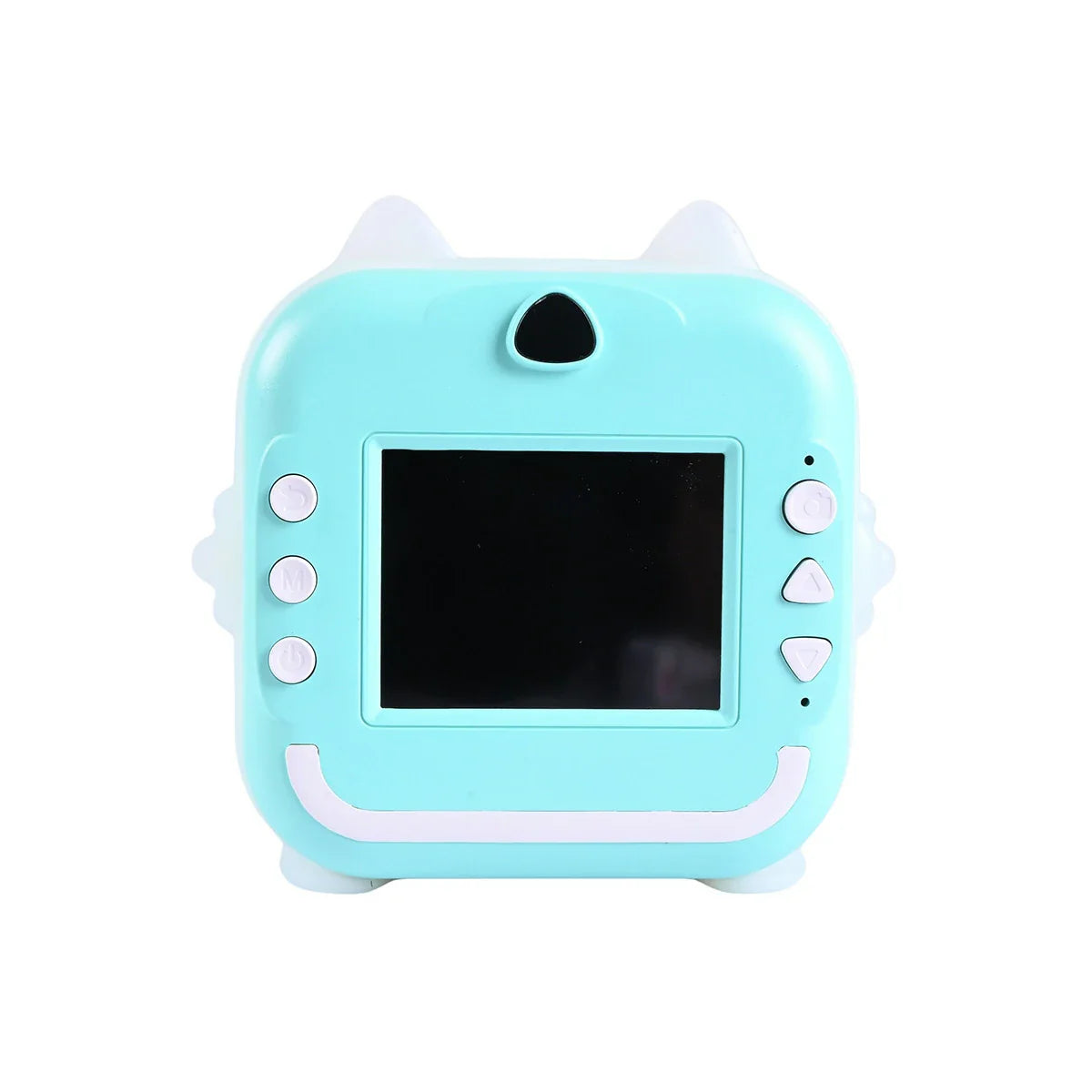 Kids Instant Print Camera side angle with printed photo