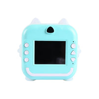 Kids Instant Print Camera side angle with printed photo