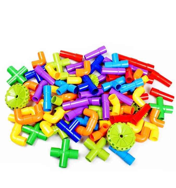 Creative pipe puzzle building set fine motor skills development for kids Pakistan