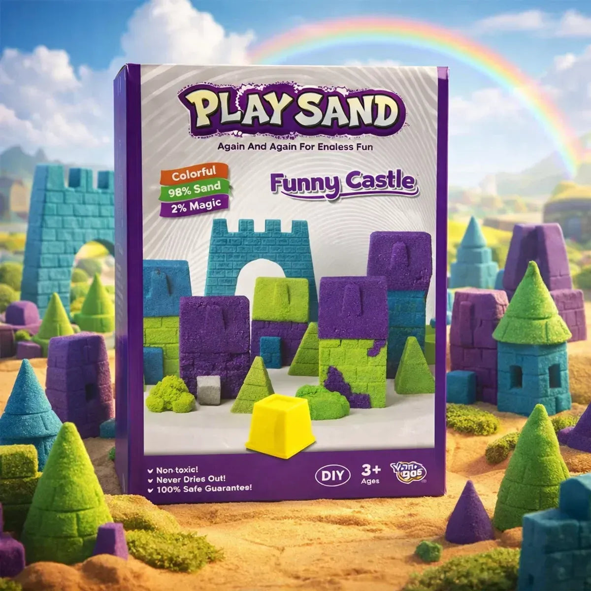 Funny Castle Magic Play Sand Set with Molds & Tools