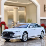 1:24 Diecast Audi A8 Model Car – Pull-Back with Lights & Sound