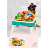 2-in-1 Blocks & Drawing Table – Building Blocks Activity Table for Kids