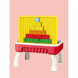 2-in-1 Blocks & Drawing Table – Building Blocks Activity Table for Kids