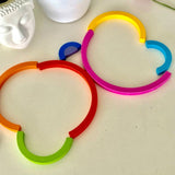 Wooden Rainbow Stacking Toy – 9-Piece Montessori Arch Set