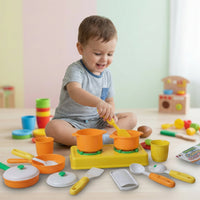 Happy Cooking Kitchen Set Toy for Kids - mini cookware pieces