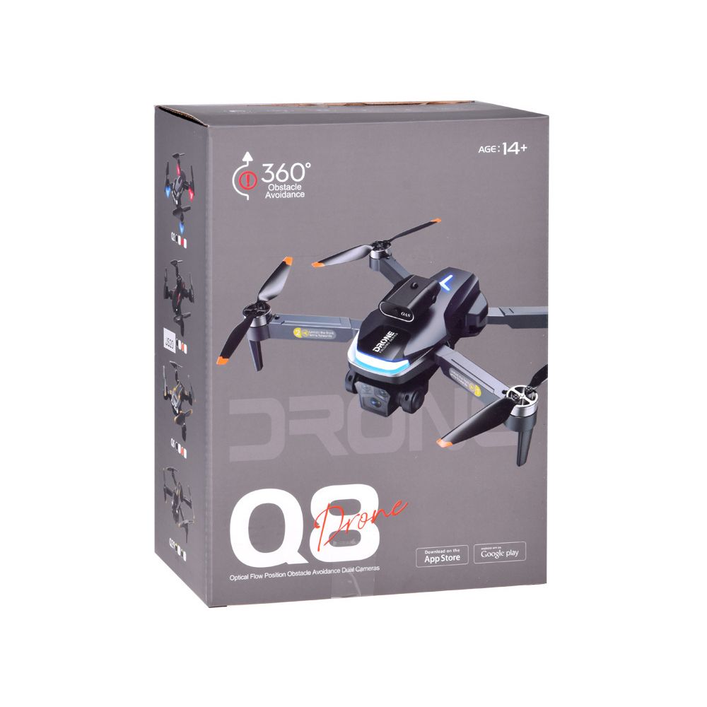 Mini Q8 drone with dual camera full product view – Pakistan