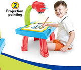 3-in-1 Learning Activity Desk for Kids – Whiteboard, Chalkboard & Projector