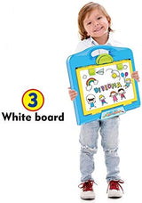 3-in-1 Learning Activity Desk for Kids – Whiteboard, Chalkboard & Projector