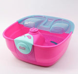17-Piece Realistic Girls Massaging Foot Spa Set with Music