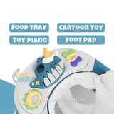3-in-1 Baby Walker with Rocking Function, Feeding Tray & Music