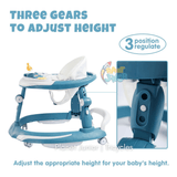 3-in-1 Baby Walker with Rocking Function, Feeding Tray & Music