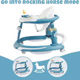 3-in-1 Baby Walker with Rocking Function, Feeding Tray & Music
