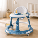 3-in-1 Baby Walker with Rocking Function, Feeding Tray & Music