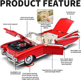 1959 Cadillac Eldorado Biarritz 1:24 Diecast Model Car | Pull-Back with Lights & Sound