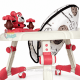 Tiger-Themed Foldable Baby Walker with Activity Toys
