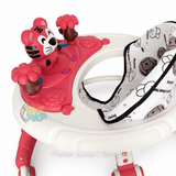 Tiger-Themed Foldable Baby Walker with Activity Toys