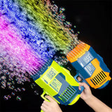 132-Hole Automatic Bubble Gun – Rechargeable Bubble Machine for Kids