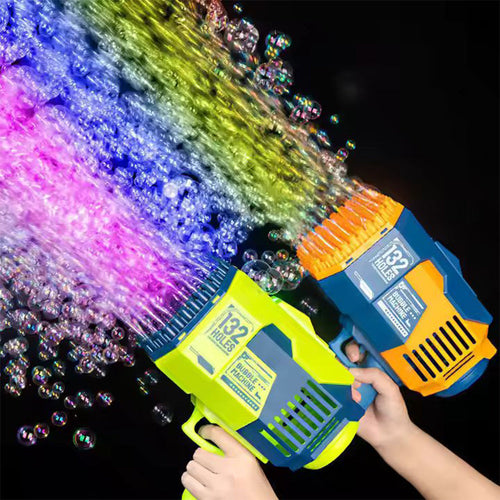 132-Hole Automatic Bubble Gun for kids - front view