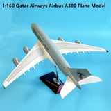 Qatar Airways A380 1:160 Diecast Plane Model – Aviation Collectible