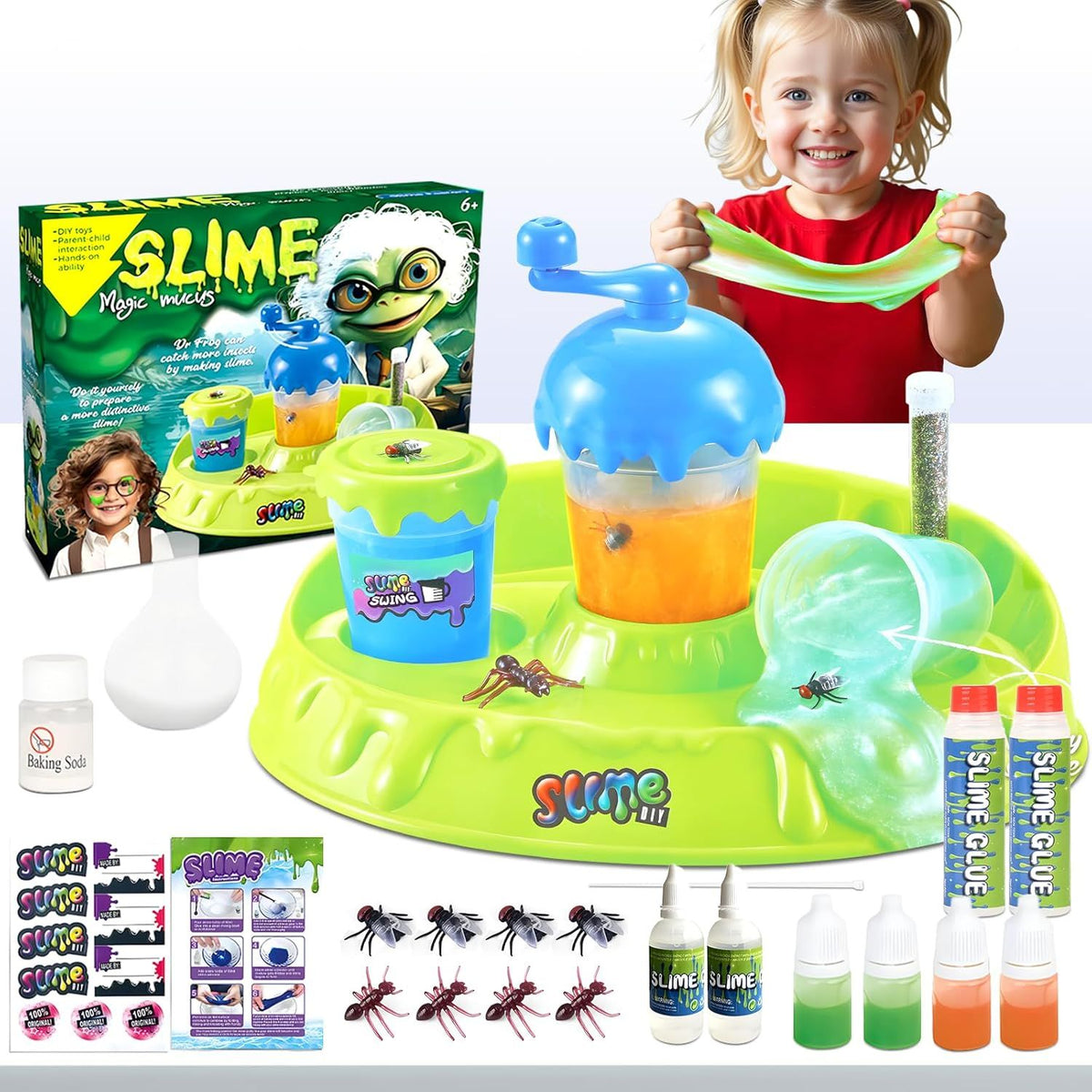 DIY Glowing Slime Factory Kit – Glow-in-the-Dark Play Set for Kids