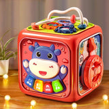 6-in-1 Montessori Activity Cube for Toddlers