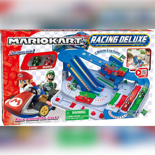 Super Mario Race Course DIY Set – 2-Player Obstacle Playset with Figurines
