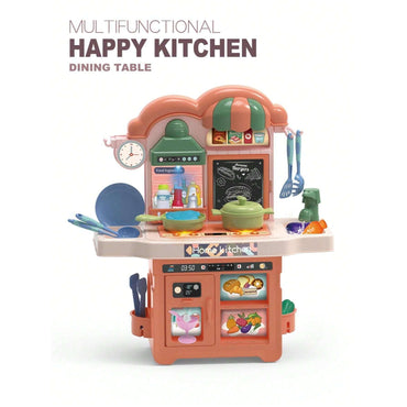Kitchen Set for Kids with water sink faucet - front view