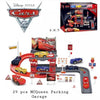 Lightning McQueen Style Racing Track & Parking Garage Car Set (29 Pcs)
