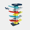 Gliding Railcar Building Blocks Track Set for Kids