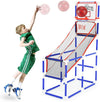 Kids Basketball Set with 2 Hoops, Backboards & Air Pump