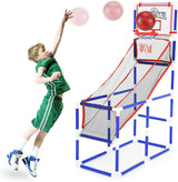 Kids Basketball Set with 2 Hoops, Backboards & Air Pump