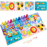 Multifunctional Logarithm Board Game – 8-in-1 Wooden Learning Toy for Kids