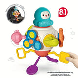 8-in-1 Space Busy Cube Toy – Stroller & Car Seat Sensory Toy
