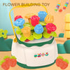Huanger Montessori Flower Pegboard Bucket Toy for Toddlers