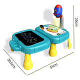 Projection Storage Box Drawing Table with LED Light for Kids