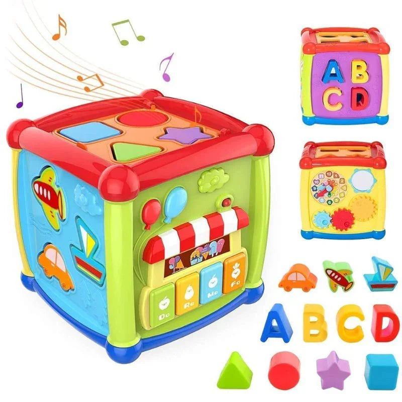 Huanger 6-in-1 Fancy Cube – Musical Educational Toy