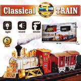 Classic Train Track Set with Light, Sound & Smoke Effects