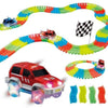 220 Pieces Glow in the Dark Race Track Set with LED Racing Car