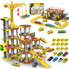 LumenVela 203 Pcs DIY Car Parking Lot & Track Set